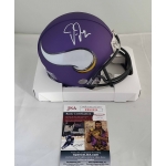 Justin Jefferson signed Minnesota Vikings mini helmet JSA Authenticated